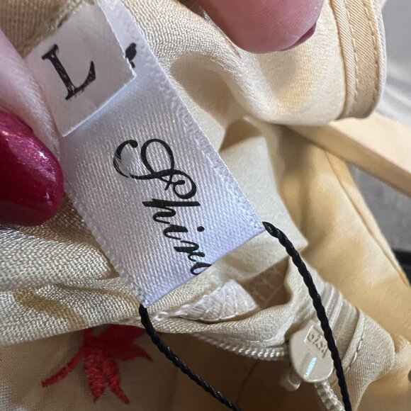 Midi Dress Embroidery Size 6 Red Fit Flare Lace Tulle Cocktail Gown Fairy - Picture 13 of 13